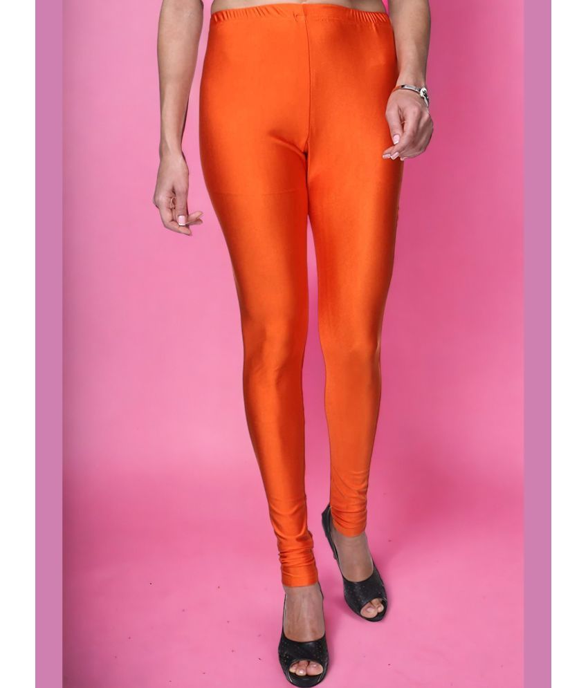     			Colorscube - Orange Lycra Women's Leggings ( Pack of 1 )