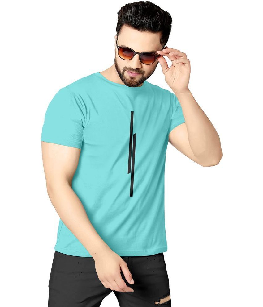     			happy khajana Pack of 1 Polyester Regular Fit Men's T-Shirt ( Blue )