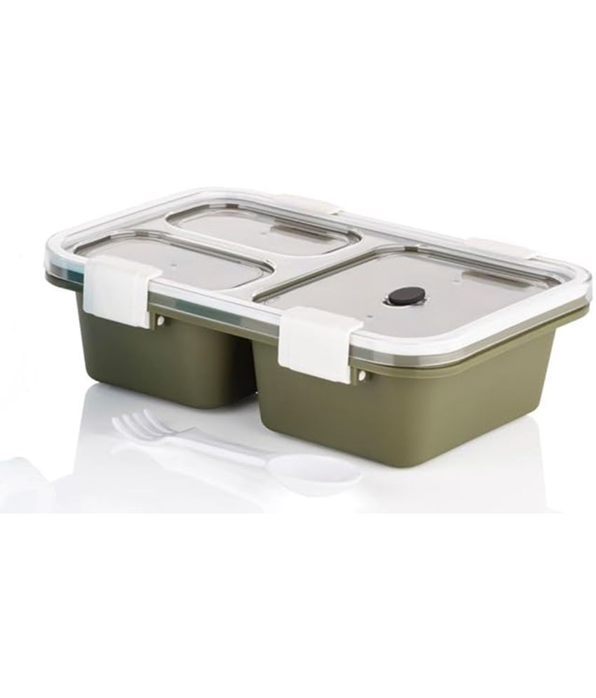     			iview kitchenware 3 Compartment School/Office Plastic Lunch Box 1 - Container ( Pack of 1 )