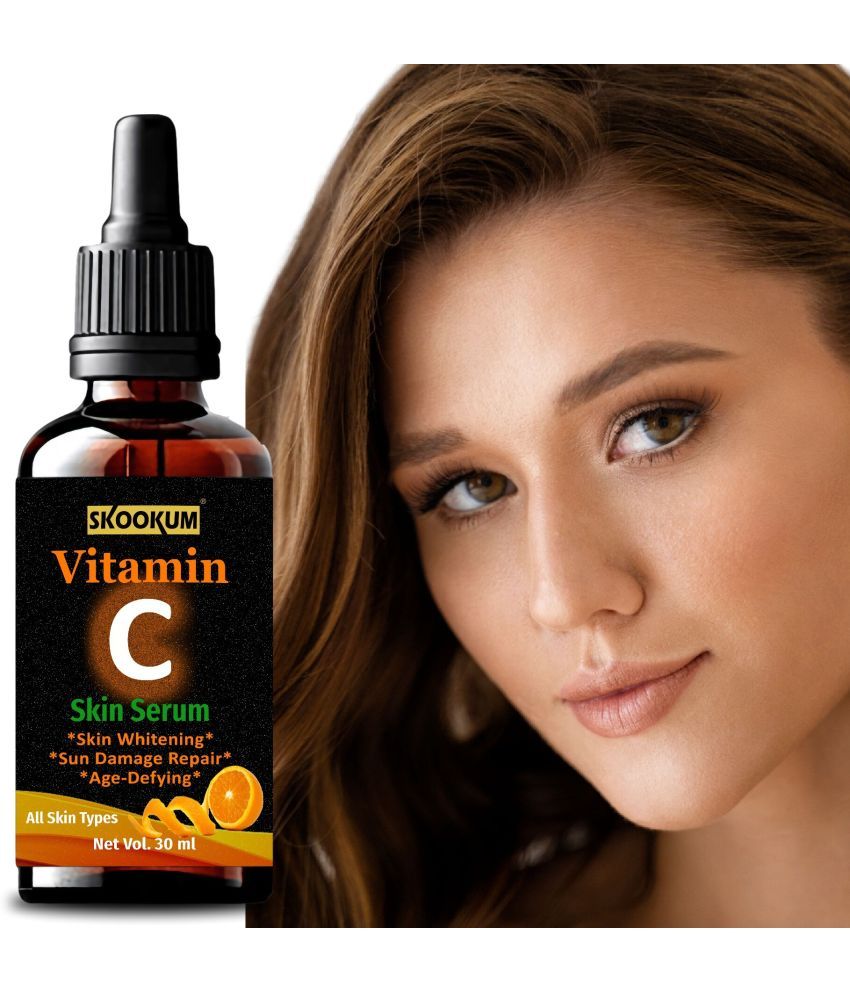     			SKOOKUM Vitamin C Face & Skin Whitening Serum, Anti-Ageing & Sun Damage Repair,30ml (Pack of 1)