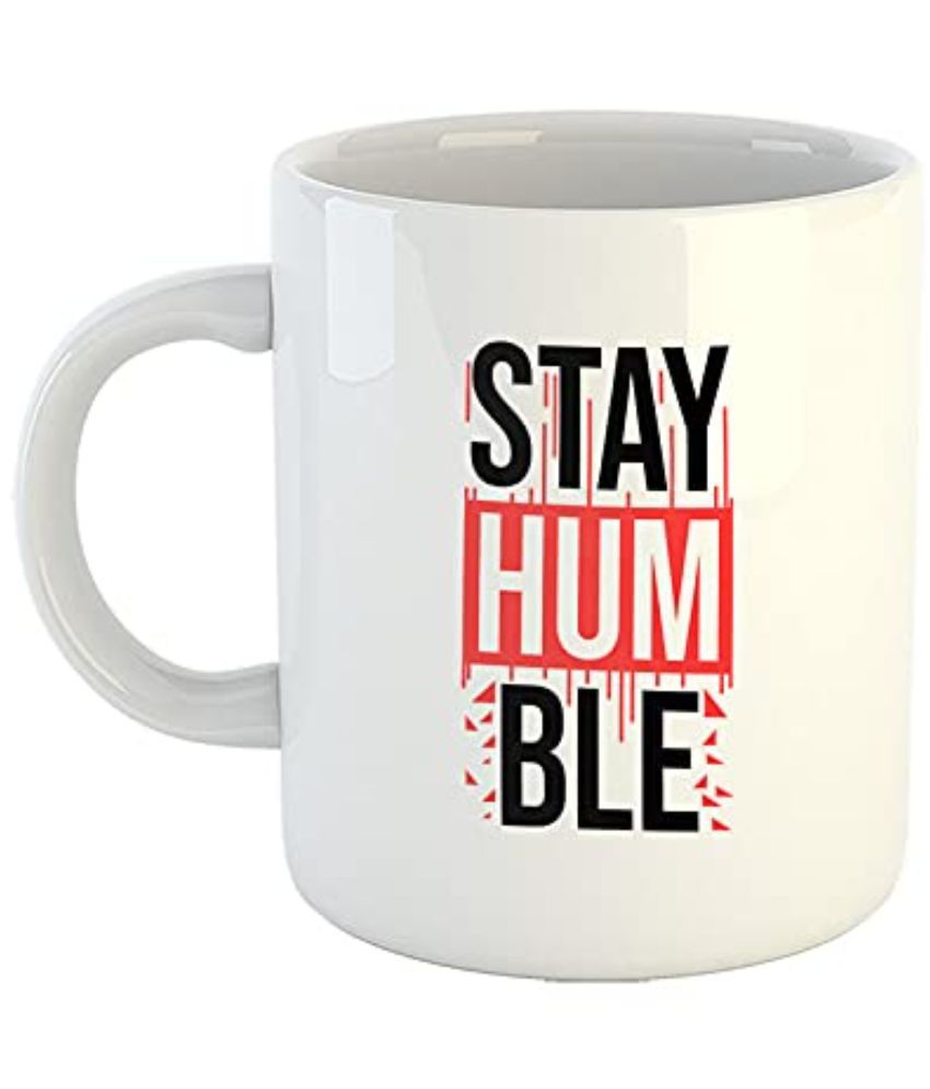     			iKraft Stay Humble Graphic Ceramic Coffee Mug 325 mL ( Pack of 1 )