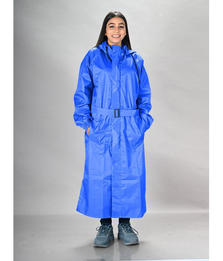     			lux venus PVC Long Raincoat - Navy