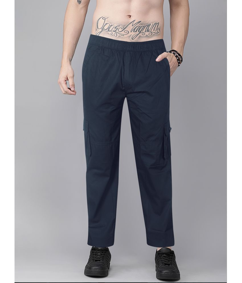     			JB JUST BLACK Navy Cotton Blend Men's Trackpants ( Pack of 1 )