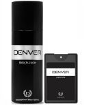 Denver Black Code Pocket Perfume & Deodorant Spray for Men 168 ml ( Pack of 2 )