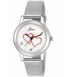 Jainx Silver Stainless Steel Analog Womens Watch