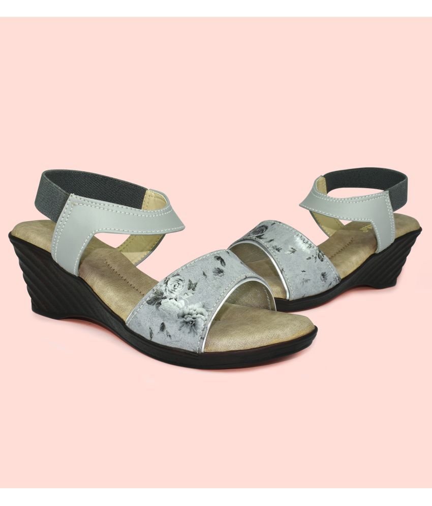     			Ajanta Gray Women's Sandal Heels