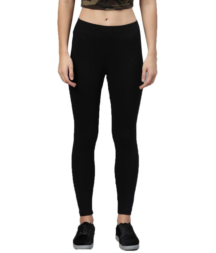     			Colorscube - Black Cotton Women's Leggings ( Pack of 1 )