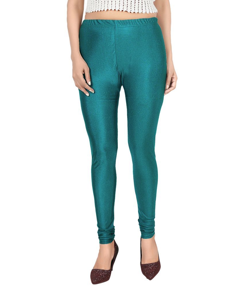     			Colorscube - Sea Green Lycra Women's Churidar ( Pack of 1 )