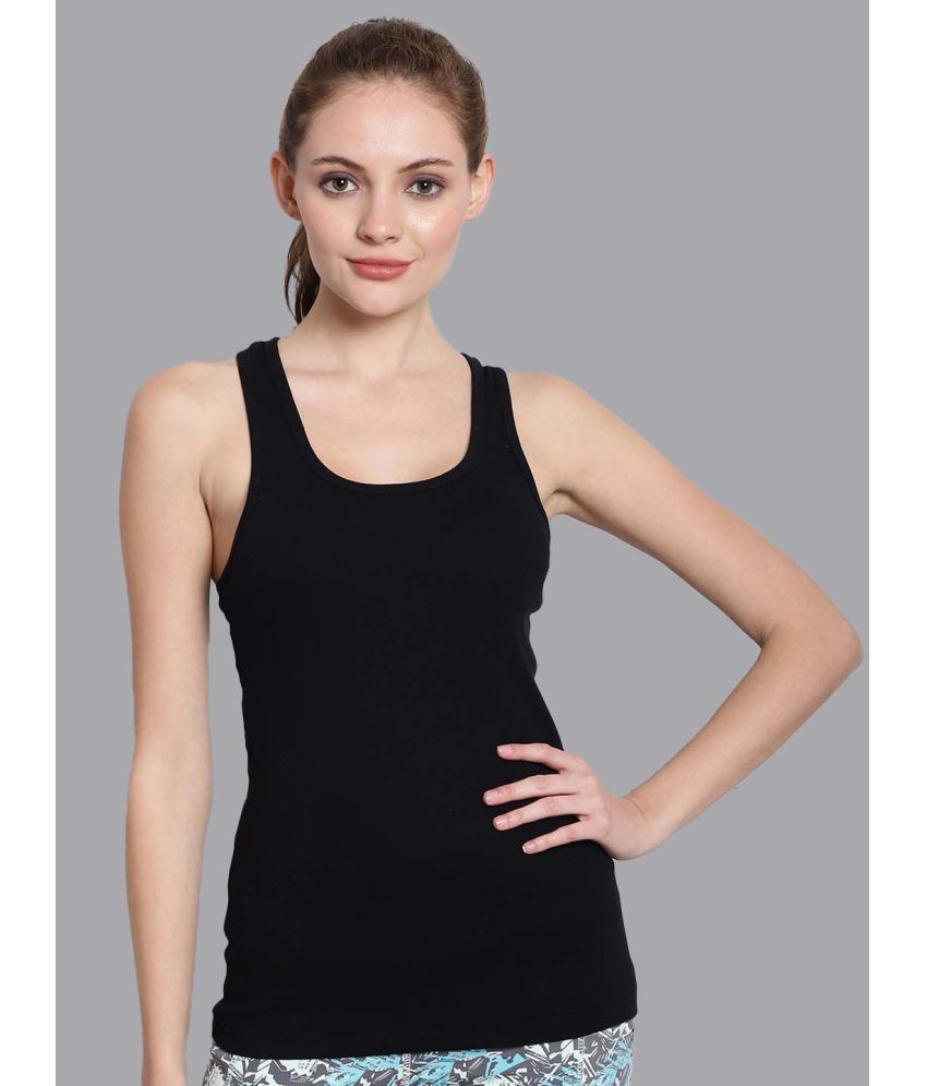     			Friskers Cotton Tanks - Black Single