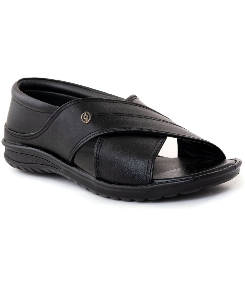     			INFINITRENZ - Black Men's Sandals