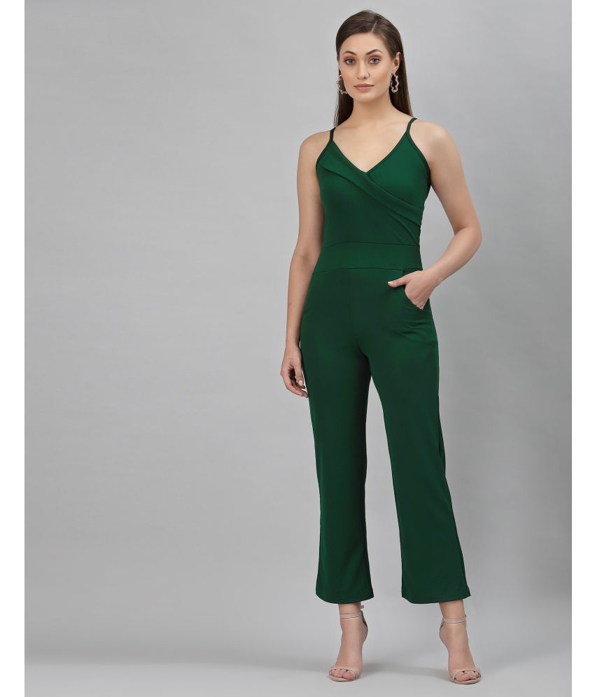     			Selvia Green Lycra Slim Fit Women's Jumpsuit ( Pack of 1 )