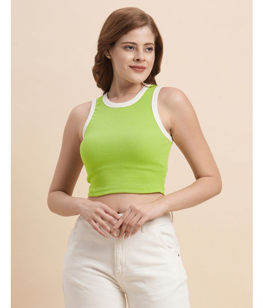     			Selvia Green Polyester Women's Crop Top ( Pack of 1 )