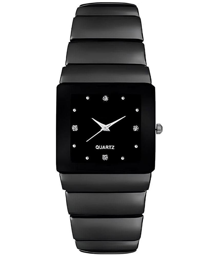     			Viser Black Metal Analog Men's Watch