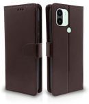 Brampton Brown Flip Cover Artificial Leather Compatible For Redmi A1 Plus ( Pack of 1 )