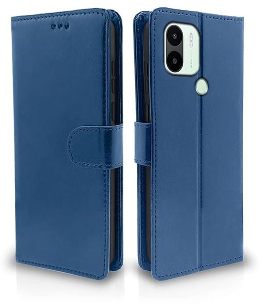     			Brampton Blue Flip Cover Artificial Leather Compatible For Redmi A1 Plus ( Pack of 1 )