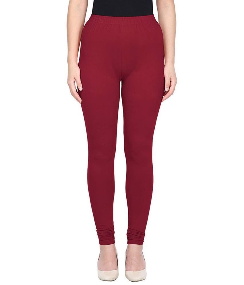     			Colorscube - Maroon Cotton Women's Leggings ( Pack of 1 )