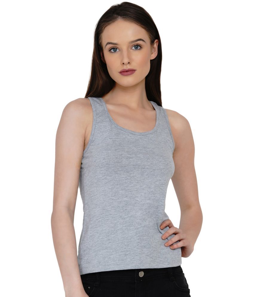     			ETICO Single jersy Tanks - Grey Single