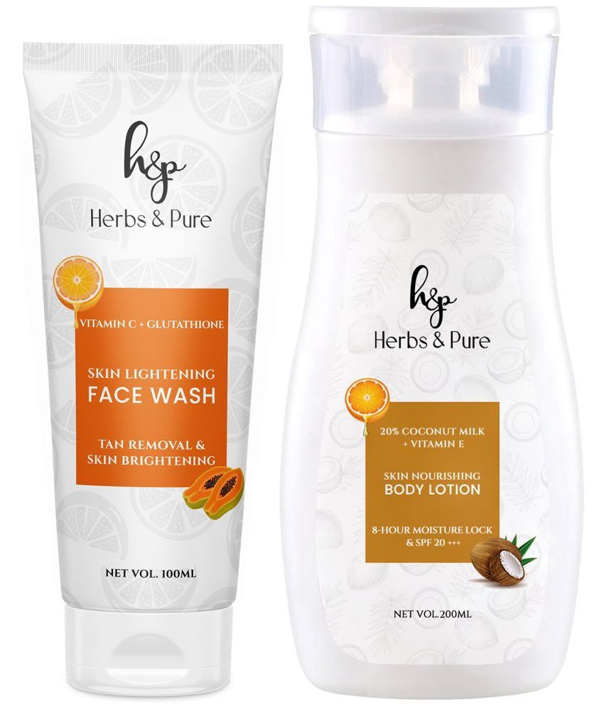     			Herbs and Pure Deep Moisturising & Red Grapes Face Wash&Deep Moisturising Body Lotion Spf 20(300 ML)