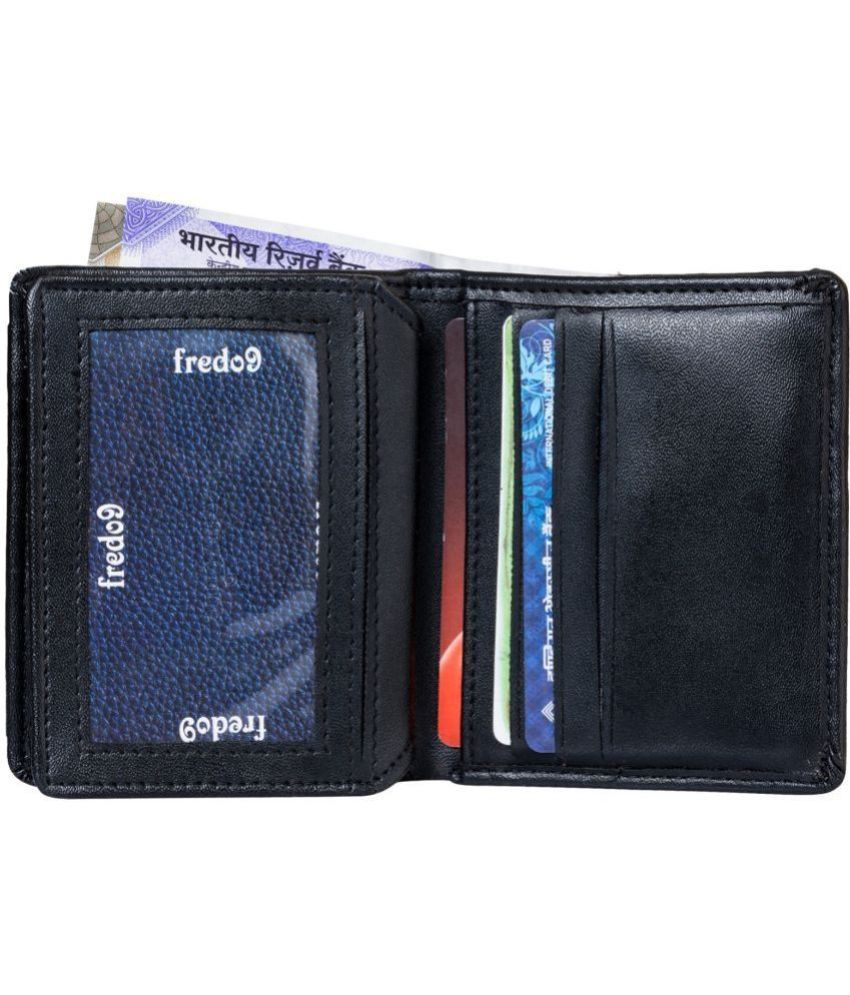     			INFINITRENZ Black PU Men's Regular Wallet ( Pack of 1 )