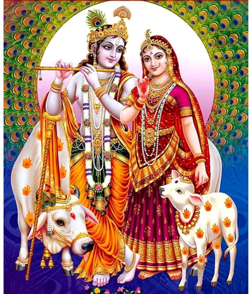     			Manas Radha Krishna Religious Wallpaper ( 60 X 90 ) cm (Pack of 1)