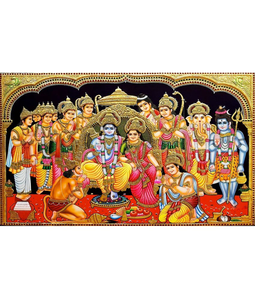     			Manas Ram Darbar Religious Wallpaper ( 60 X 90 ) cm (Pack of 1)