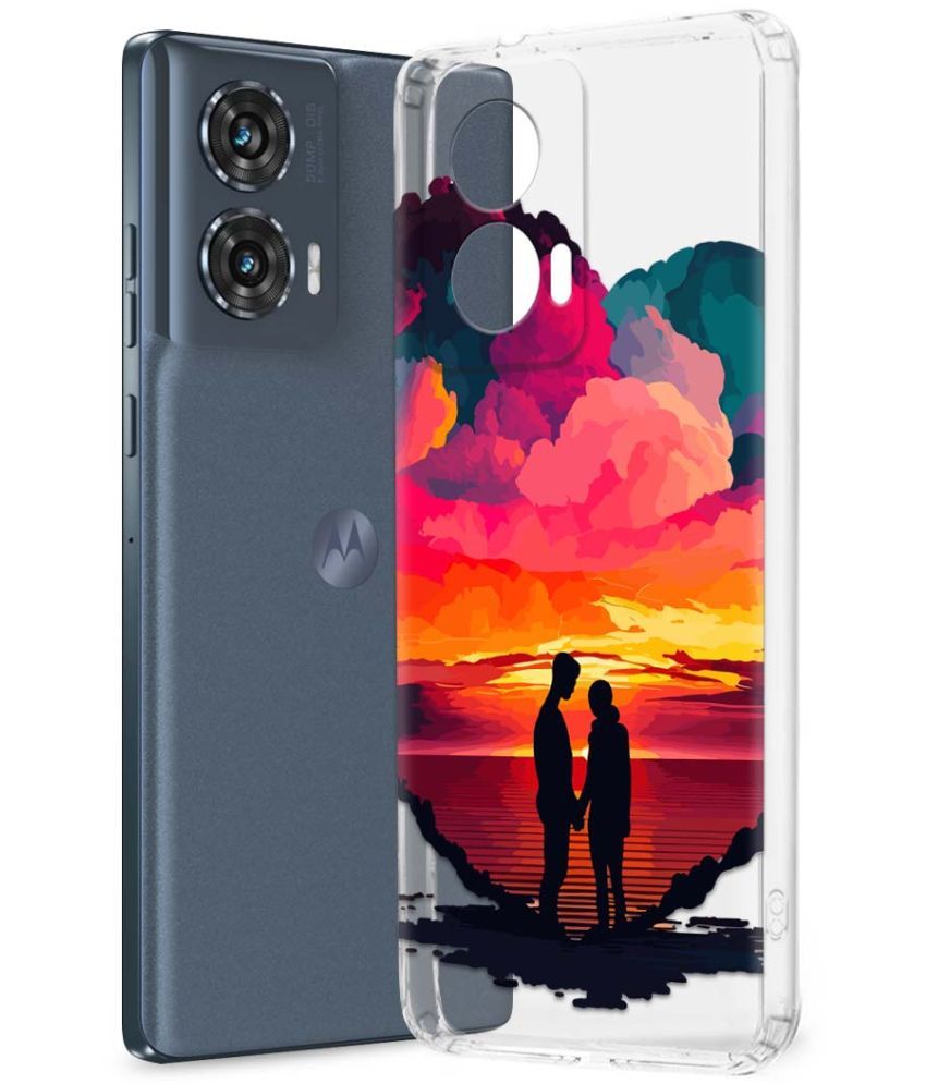     			NBOX Multicolor Printed Back Cover Silicon Compatible For Moto Edge 50 Fusion ( Pack of 1 )