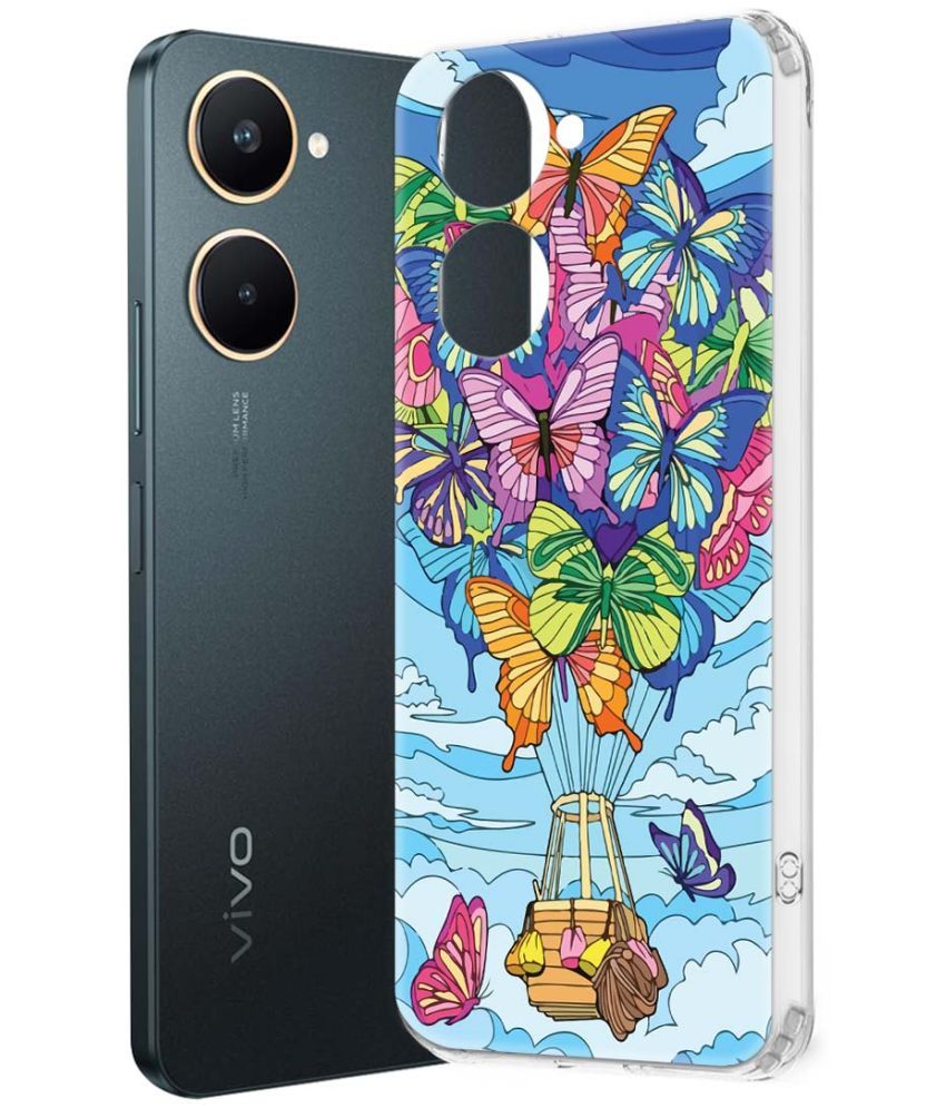     			NBOX Multicolor Printed Back Cover Silicon Compatible For Vivo Y18e ( Pack of 1 )