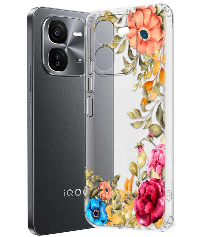     			NBOX Multicolor Printed Back Cover Silicon Compatible For iQOO Z9x 5G ( Pack of 1 )