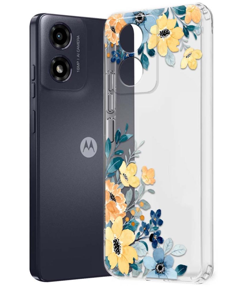     			NBOX Multicolor Printed Back Cover Silicon Compatible For Motorola G04s ( Pack of 1 )