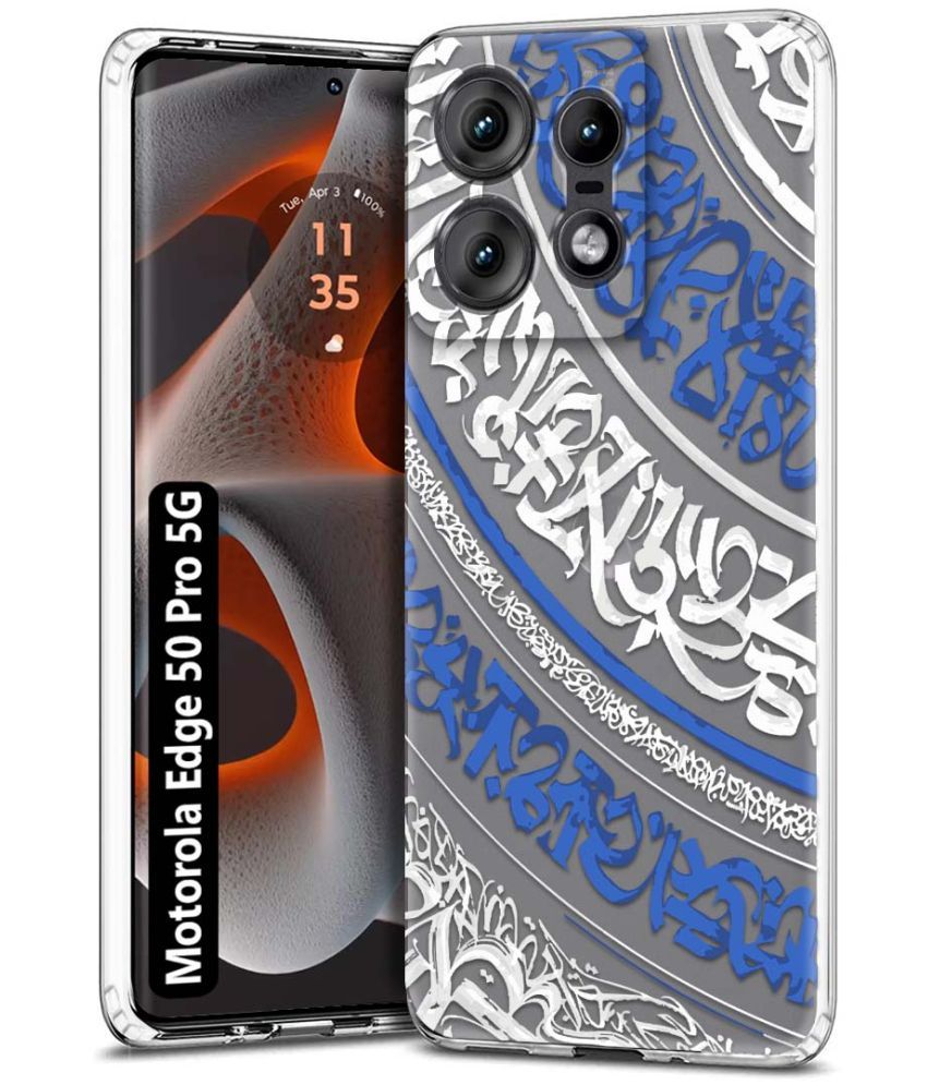     			NBOX Multicolor Printed Back Cover Silicon Compatible For Motorola Edge 50 Pro 5G ( Pack of 1 )