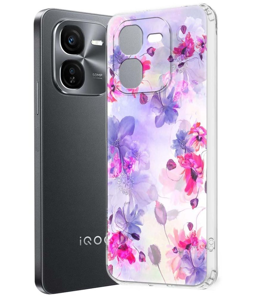     			NBOX Multicolor Printed Back Cover Silicon Compatible For iQOO Z9x 5G ( Pack of 1 )