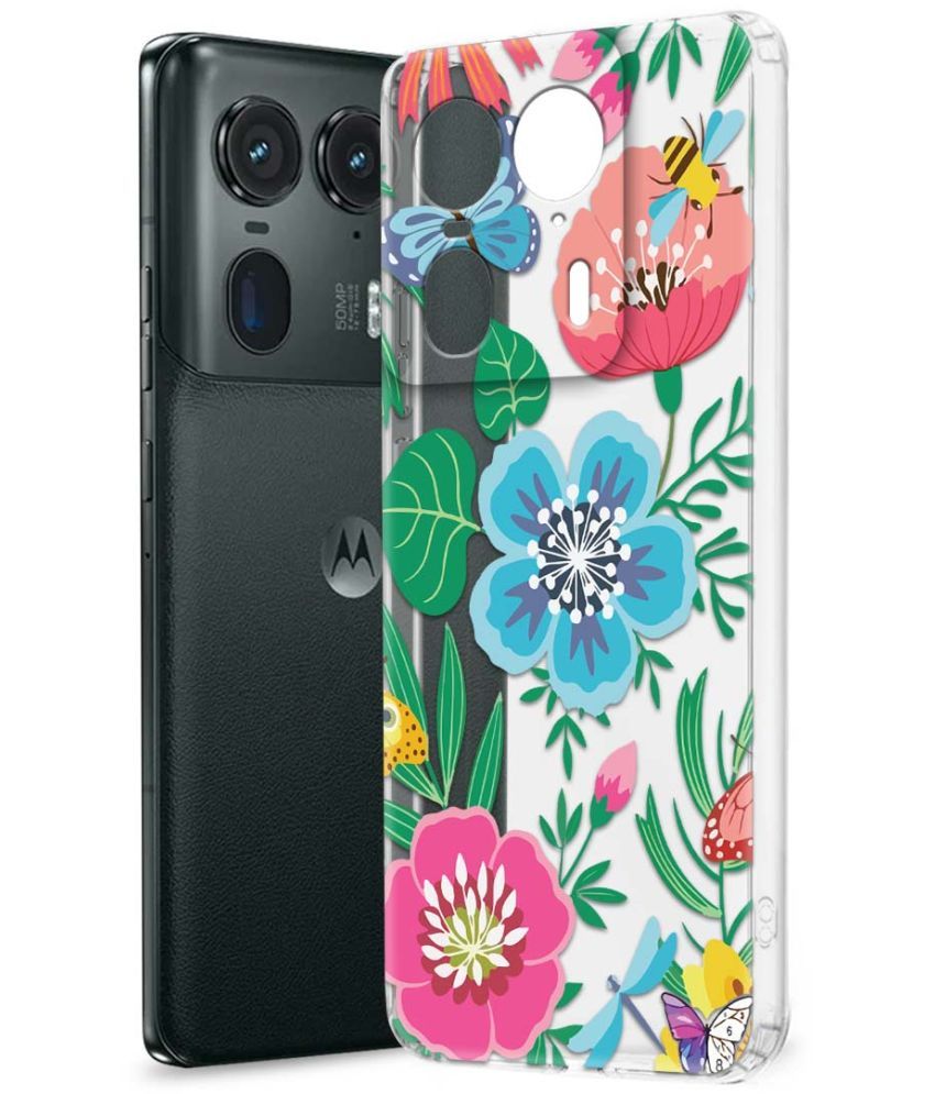     			NBOX Multicolor Printed Back Cover Silicon Compatible For Motorola Edge 50 Ultra 5G ( Pack of 1 )