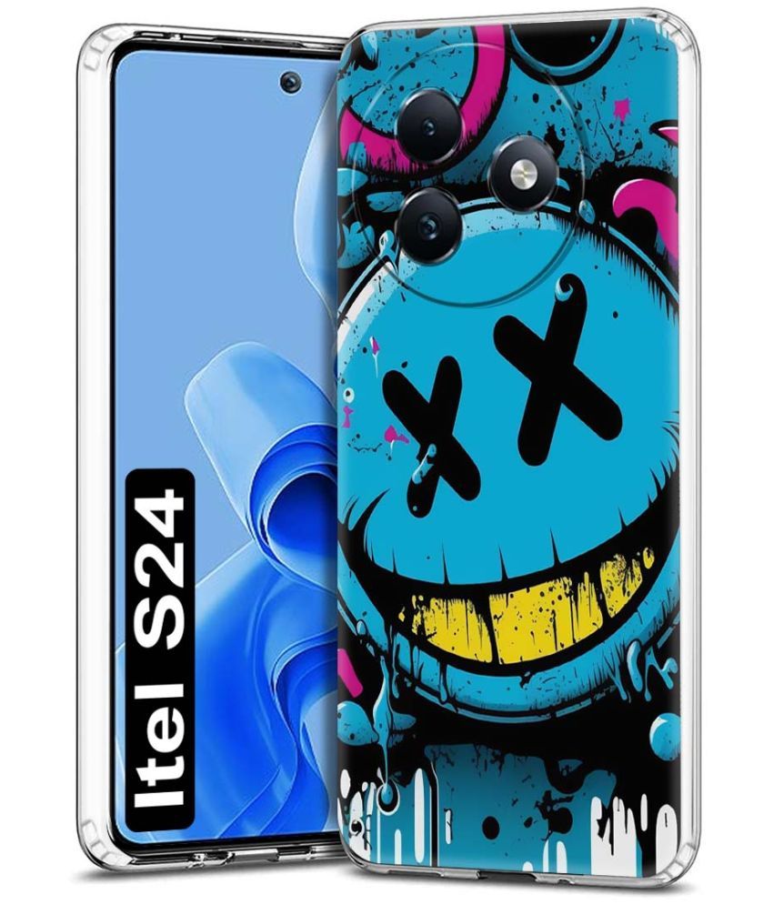     			NBOX Multicolor Printed Back Cover Silicon Compatible For Itel S24 5G ( Pack of 1 )