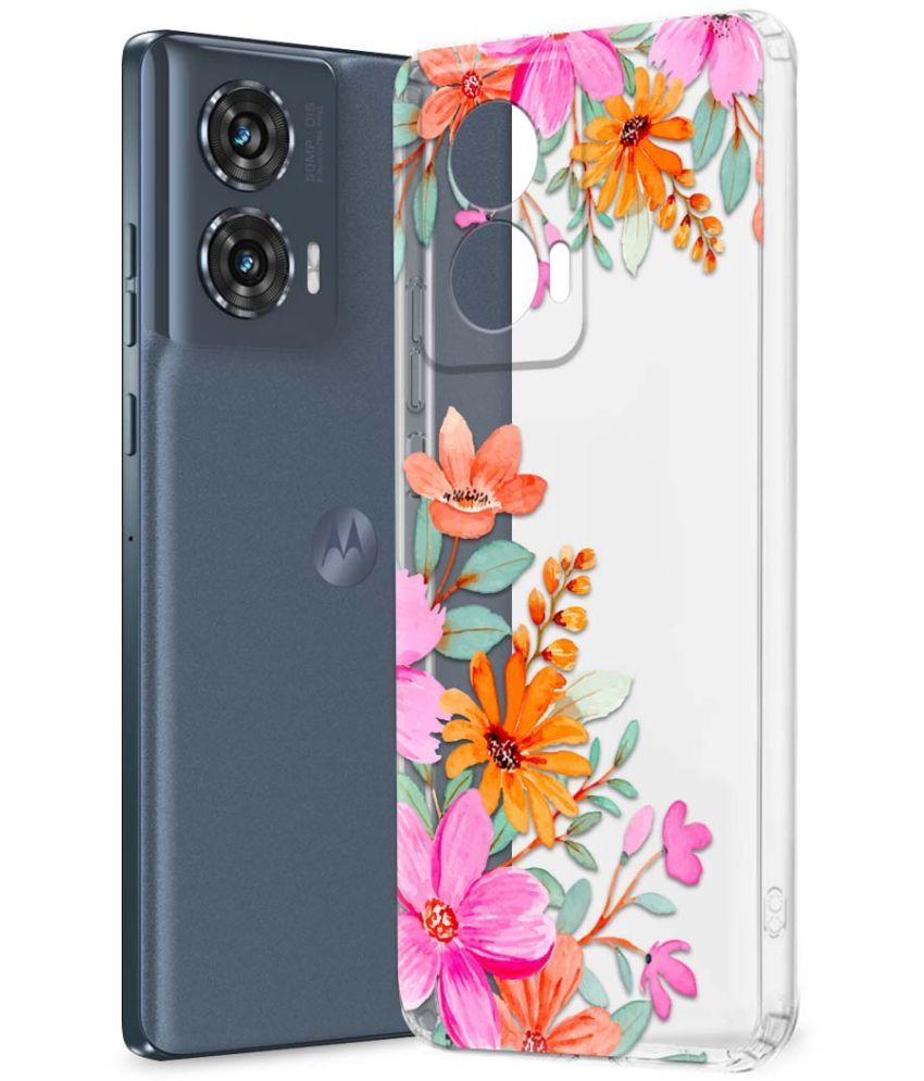     			NBOX Multicolor Printed Back Cover Silicon Compatible For Moto Edge 50 Fusion ( Pack of 1 )