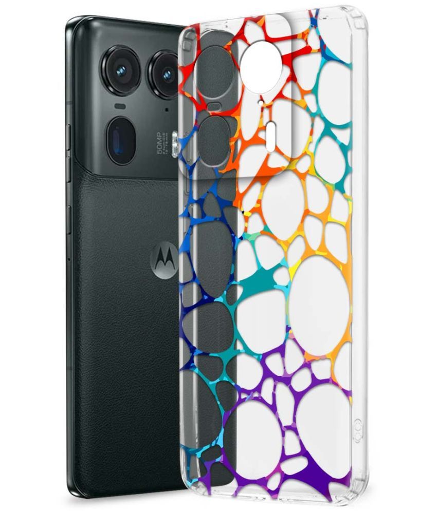     			NBOX Multicolor Printed Back Cover Silicon Compatible For Motorola Edge 50 Ultra 5G ( Pack of 1 )