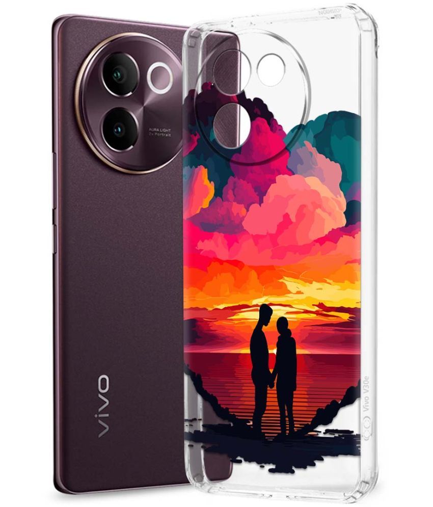     			NBOX Multicolor Printed Back Cover Silicon Compatible For Vivo V30e 5G ( Pack of 1 )