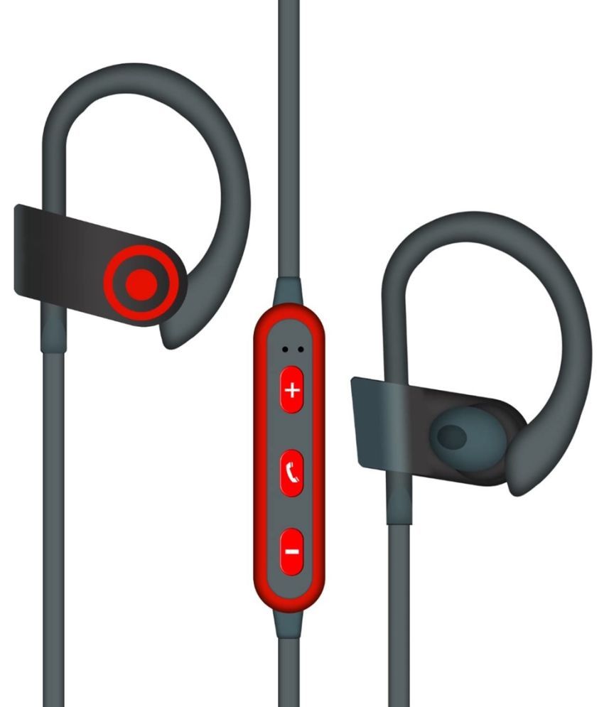     			Neo QC 10 Bluetooth Bluetooth Neckband On Ear 4 Hours Playback Active Noise cancellation IPX4(Splash & Sweat Proof) Red