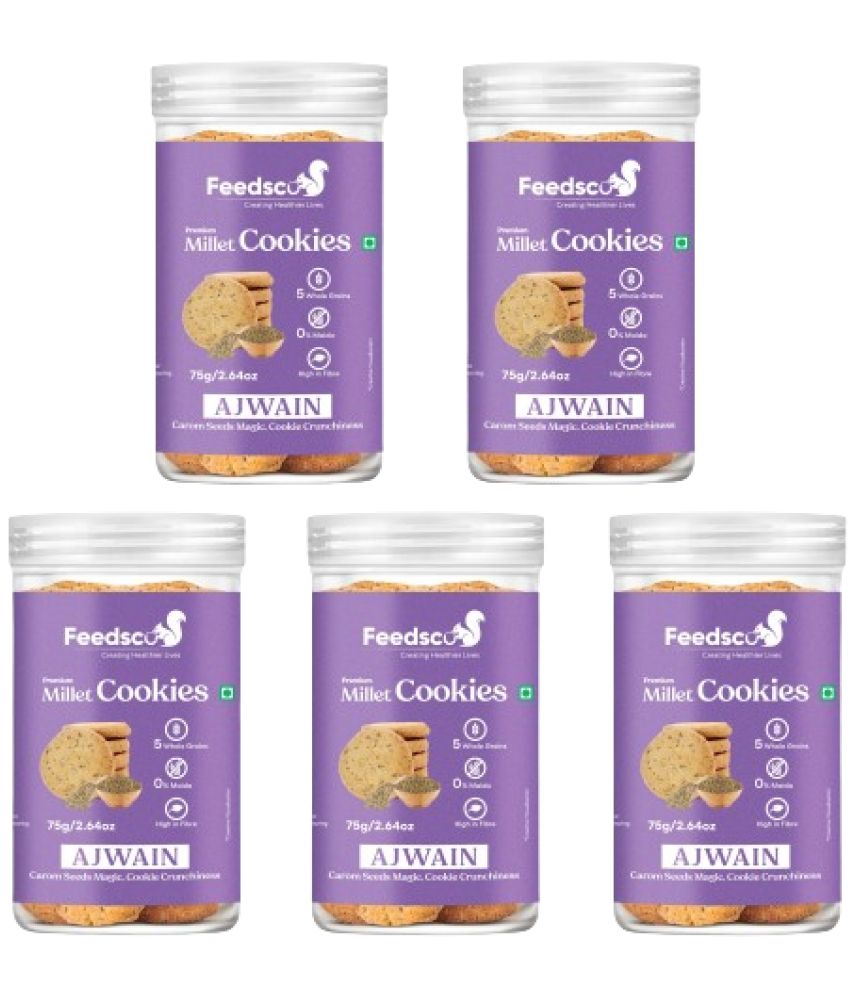     			Feedsco Ajwain Cookies 75 g Pack of 5