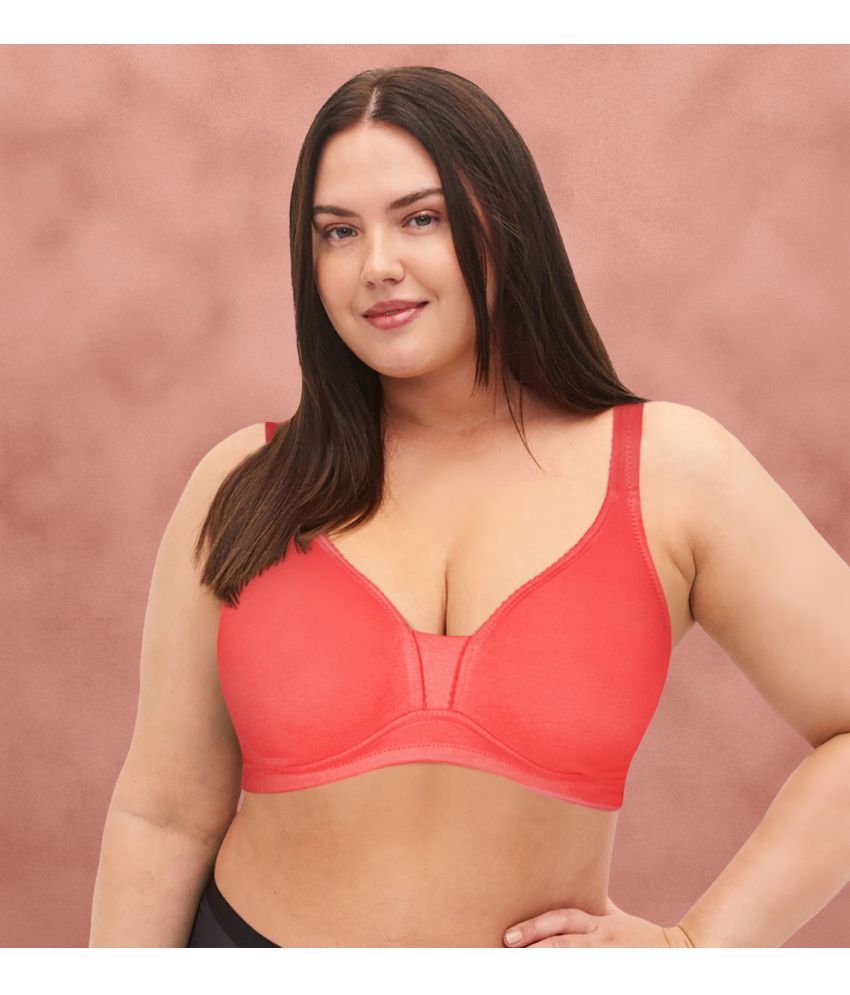     			Susie Cotton Non Padded Women's Plunge Bra ( Orange ) DIP1001-Dubarry