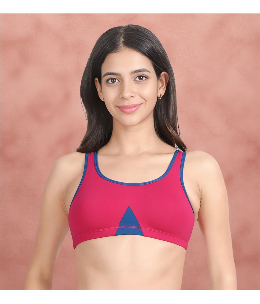     			Susie Pink Cotton Non Padded Women's Cami bra ( Pack of 1 )