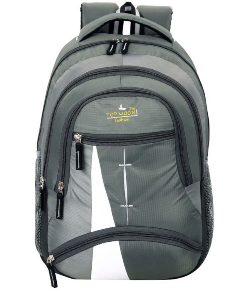     			topmoon fashion GREY Polyester Backpack ( 35 Ltrs )