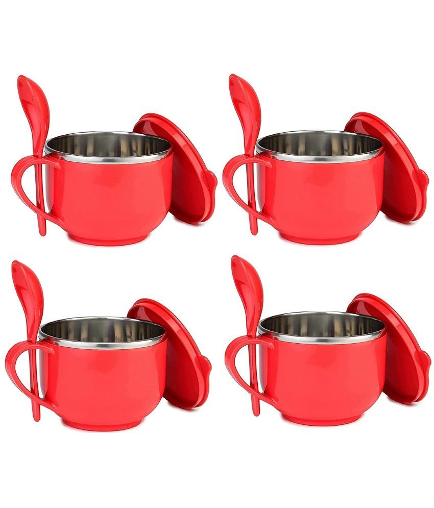     			ATIPRIYA Stainless Steel Soup Bowl 500 mL ( Set of 4 )