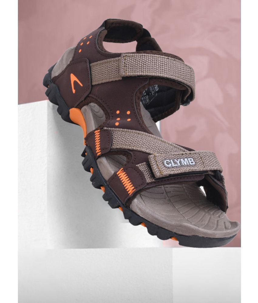     			Clymb - Brown Men's Sandals