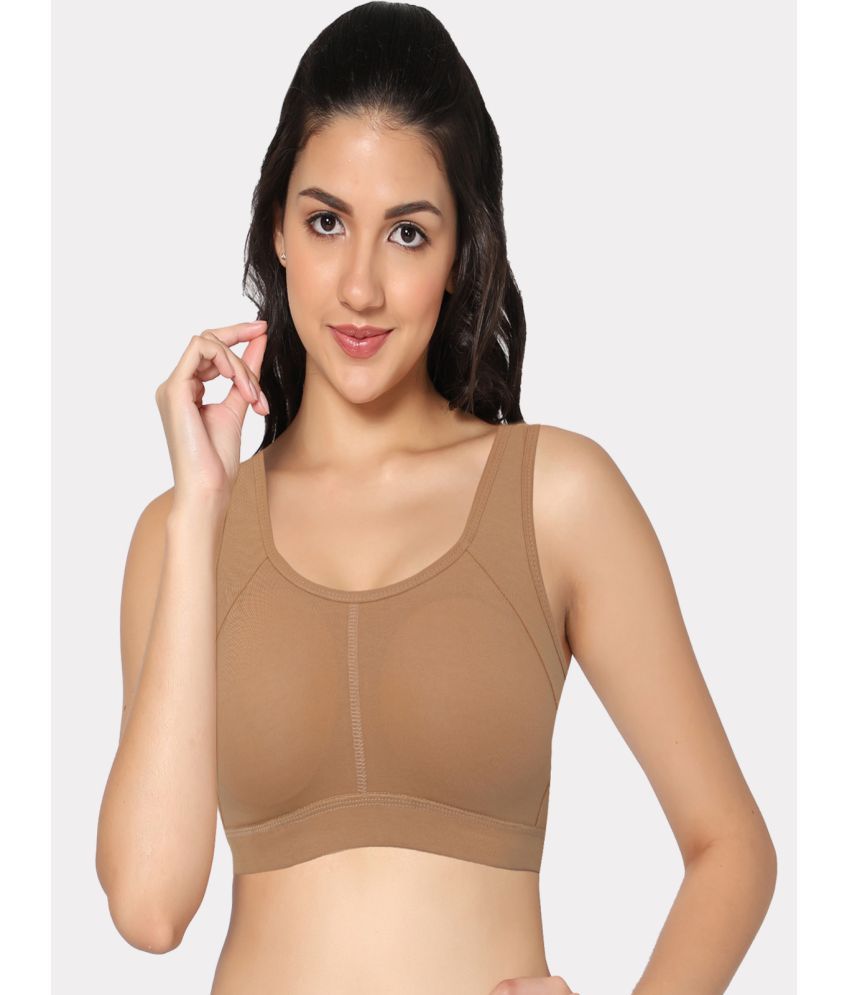     			IN CARE LINGERIE Beige Elastane Removable Padding Women's Racerback bra ( Pack of 1 )