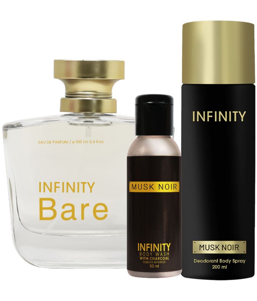     			Infinity Bare EDP Perfume 100ml, Musk Noir Deo Body Spray 200ml, Musk Noir Body Wash 50ml