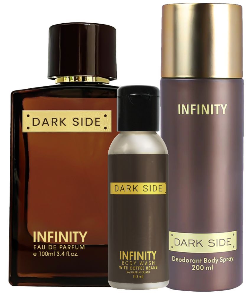     			Infinity Dark Side EDP Perfume 100ml, Dark Side Deo Body Spray 200ml, Dark Side Body Wash 50ml