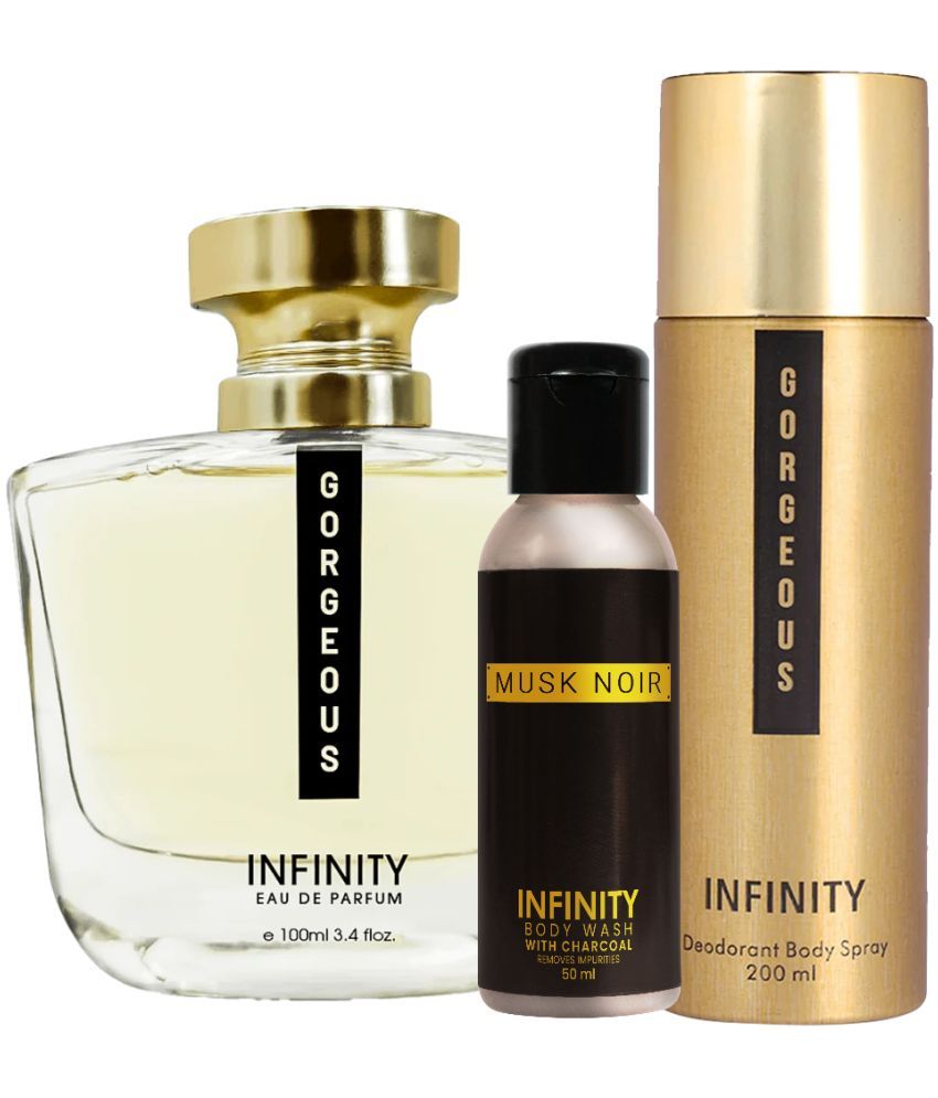     			Infinity Gorgeous EDP Perfume 100ml, Gorgeous Deo Body Spray 200ml, Musk Noir Body Wash 50ml