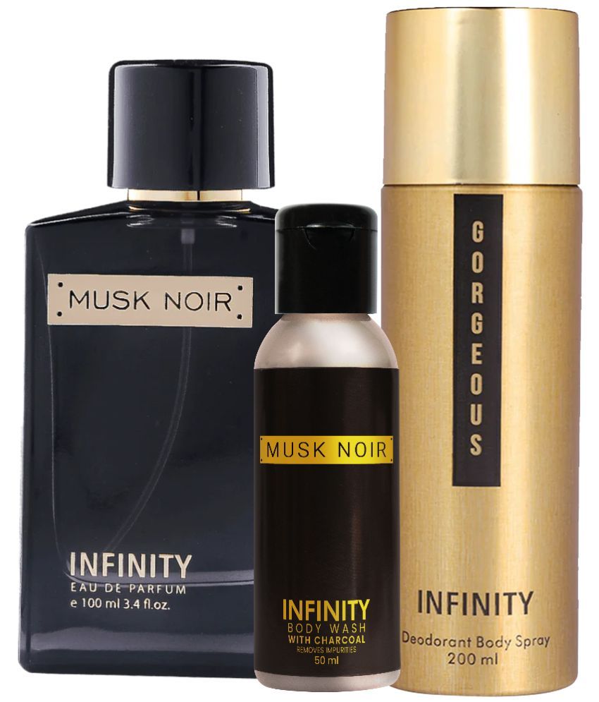     			Infinity Musk Noir EDP Perfume 100ml, Gorgeous Deo Body Spray 200ml, Musk Noir Body Wash 50ml