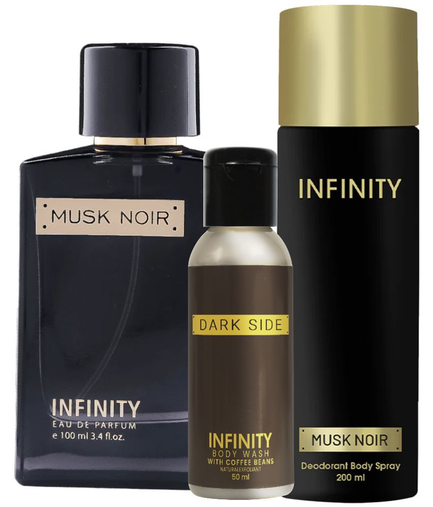     			Infinity Musk Noir EDP Perfume 100ml, Musk Noir Deo Body Spray 200ml, Dark Side Body Wash 50ml