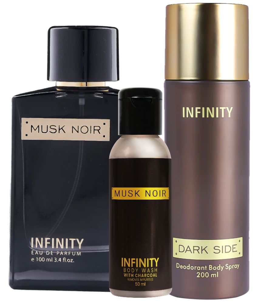     			Infinity Musk Noir EDP Perfume 100ml, Dark Side Deo Body Spray 200ml, Musk Noir Body Wash 50ml